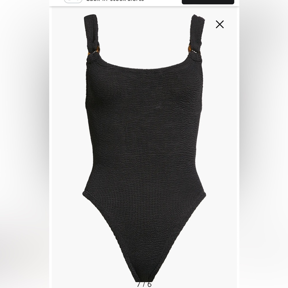 Hunza G - domino one piece - black New with tags, never worn.